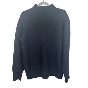 Jenni Kayne Wool Blend Tunic Sweater Mock neck Size XXS Grey Oversized